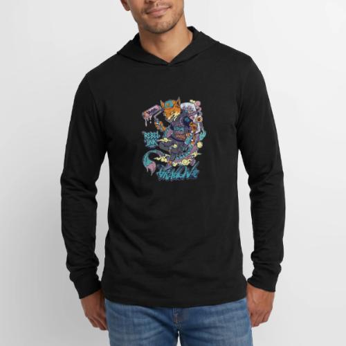 Kitsune Street Rebel - Unisex Long Sleeve Hoodie Shirt