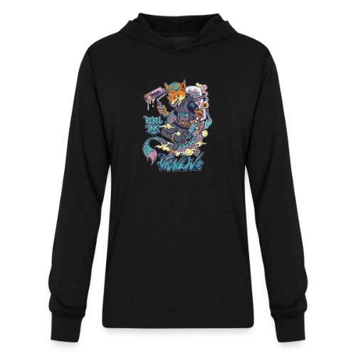 Kitsune Street Rebel - Unisex Long Sleeve Hoodie Shirt