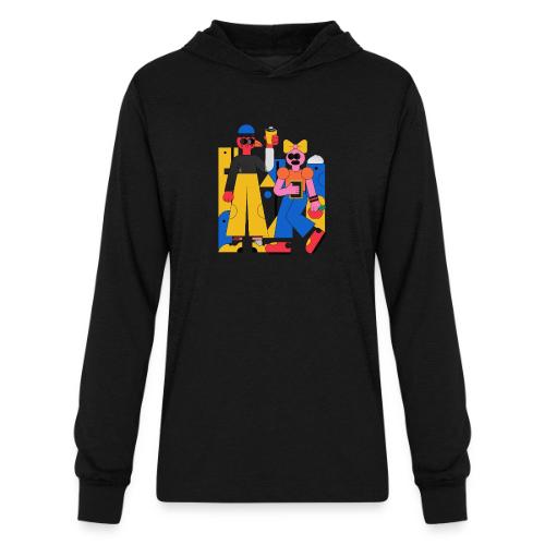 Bold Geometric Duo Pop Art - Unisex Long Sleeve Hoodie Shirt