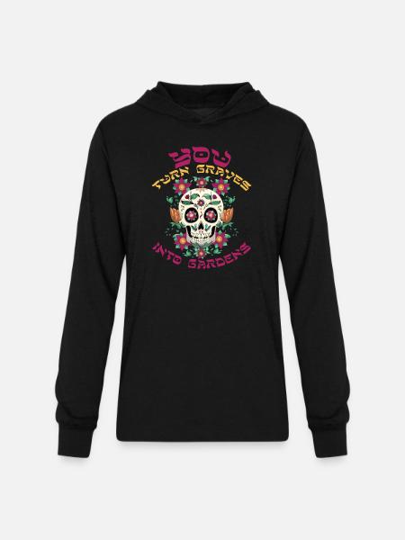 Graves Into Gardens - Unisex Long Sleeve Hoodie Shirt - black