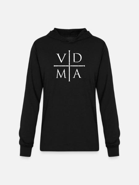 VDMA | Lutheran Design - Unisex Long Sleeve Hoodie Shirt - black
