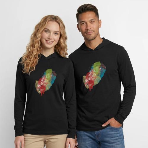 Fabulous Fifties Collage - Unisex Long Sleeve Hoodie Shirt