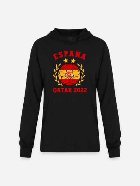 Espana Futbol - Unisex Long Sleeve Hoodie Shirt - black