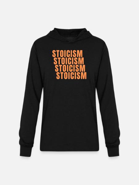 Stoicism : The Strength of Simplicity - Unisex Long Sleeve Hoodie Shirt - black