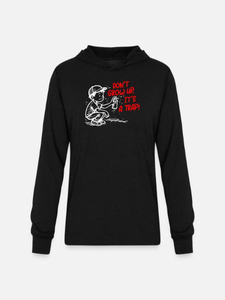 It's a trap - Unisex Long Sleeve Hoodie Shirt - black