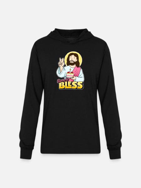 Born to Bless - Unisex Long Sleeve Hoodie Shirt - black