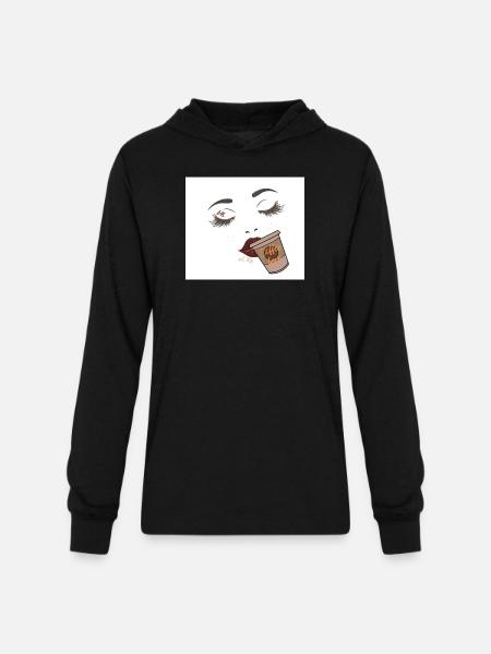 page 2 - Unisex Long Sleeve Hoodie Shirt - black