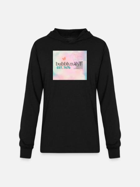 page 4 - Unisex Long Sleeve Hoodie Shirt - black
