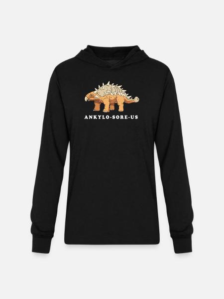 Ankylosaurus Dinosaur Prehistoric - Unisex Long Sleeve Hoodie Shirt - black