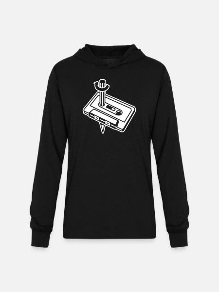 Unique Cassette Mixtape Relationship - Unisex Long Sleeve Hoodie Shirt - black