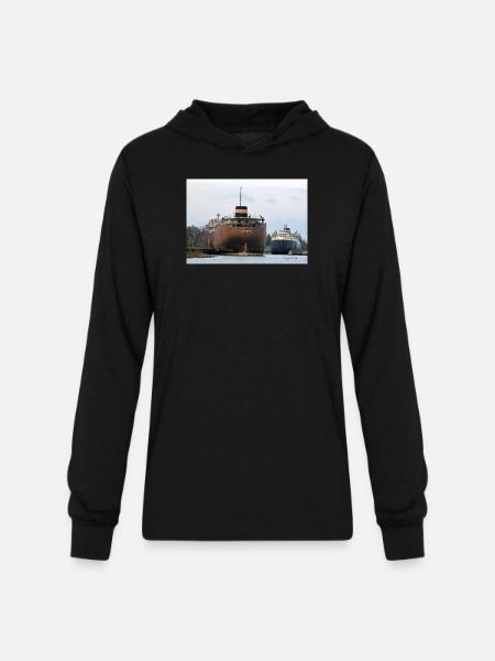 Sherwin and Arthur - Unisex Long Sleeve Hoodie Shirt - black