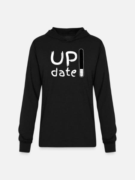 UPdate - Unisex Long Sleeve Hoodie Shirt - black