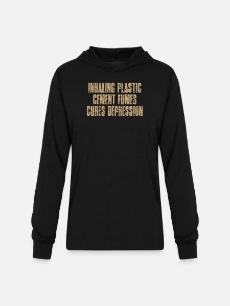 Plastic Fume Mood Pollution - Unisex Long Sleeve Hoodie Shirt - black