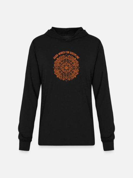 Engineer Discipline Tech Emblem - Unisex Long Sleeve Hoodie Shirt - black