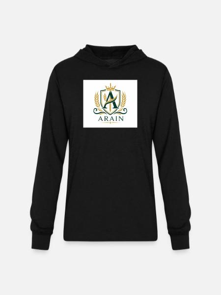 Arain Pride - Premium Punjabi Heritage Graphic - Unisex Long Sleeve Hoodie Shirt - black