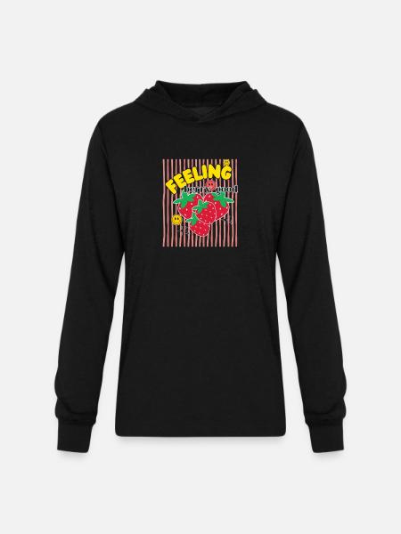 Berry Good Feeling - Unisex Long Sleeve Hoodie Shirt - black