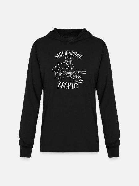 Still_Learning_Chords - Unisex Long Sleeve Hoodie Shirt - black