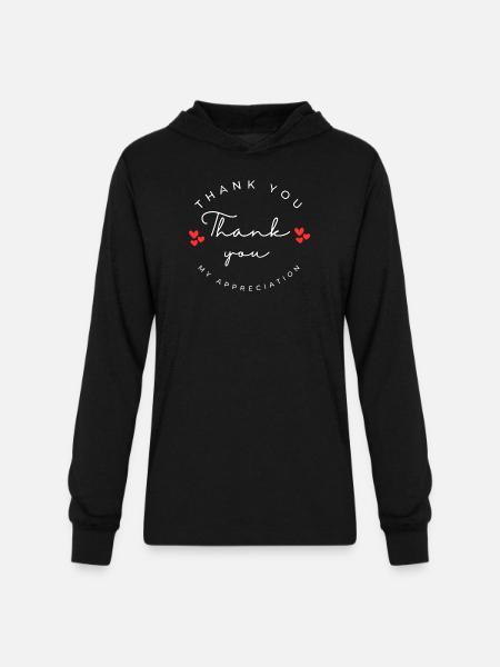 My_Appreciation - Unisex Long Sleeve Hoodie Shirt - black