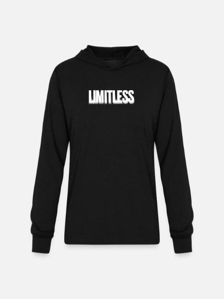LIMITLESS - Unisex Long Sleeve Hoodie Shirt - black