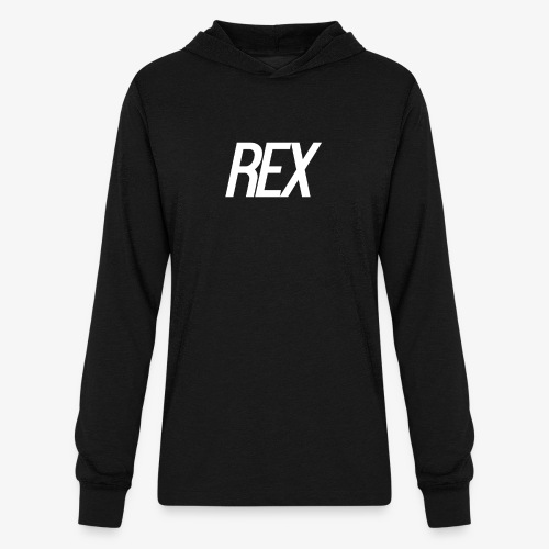 Rex Logo (White Text) - Unisex Long Sleeve Hoodie Shirt