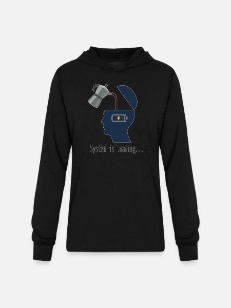 System is loading - Unisex Long Sleeve Hoodie Shirt - black