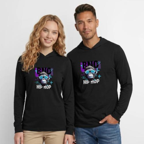 Hip Hop Monkey - Unisex Long Sleeve Hoodie Shirt