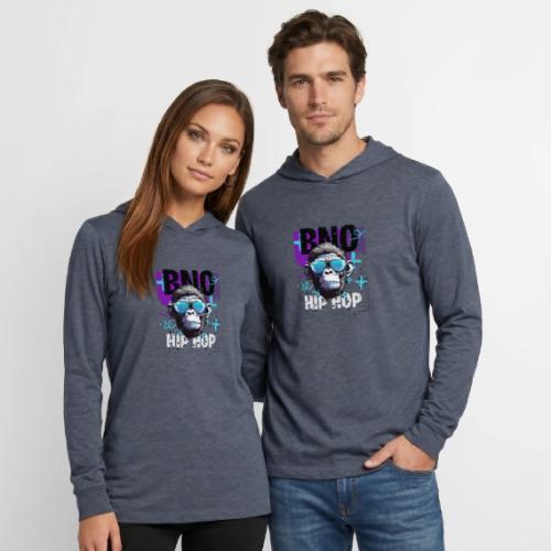 Hip Hop Monkey - Unisex Long Sleeve Hoodie Shirt