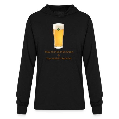 May Your Beer Be Green T-Shirt | Funny St. Patrick - Unisex Long Sleeve Hoodie Shirt