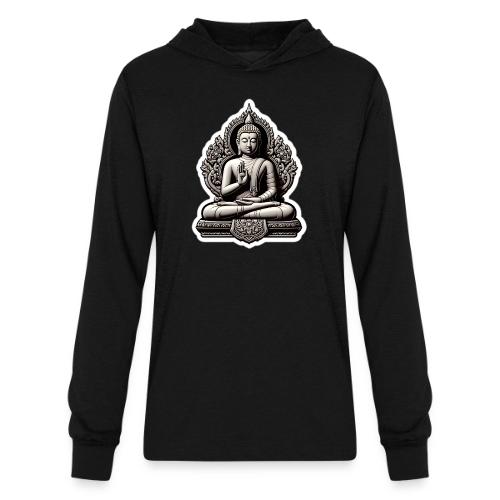 The Buddha Displaying Hand Mudra - Unisex Long Sleeve Hoodie Shirt