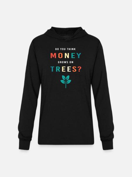 Business Finance Money Meme - Unisex Long Sleeve Hoodie Shirt - black