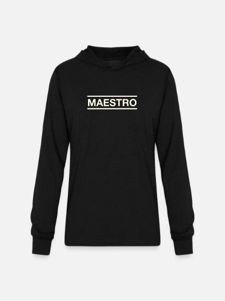 Maestro - Unisex Long Sleeve Hoodie Shirt - black