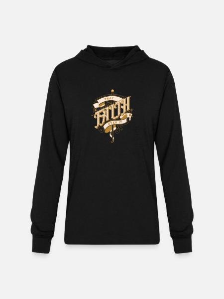 Faith: Pray over it. - Unisex Long Sleeve Hoodie Shirt - black