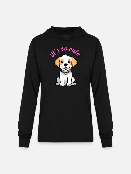 It's so cute - Unisex Long Sleeve Hoodie Shirt - black