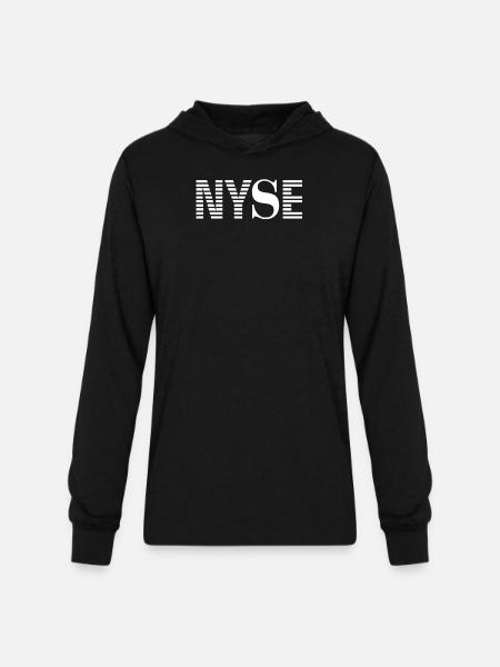 Nyse New York Stock Exchange - Unisex Long Sleeve Hoodie Shirt - black