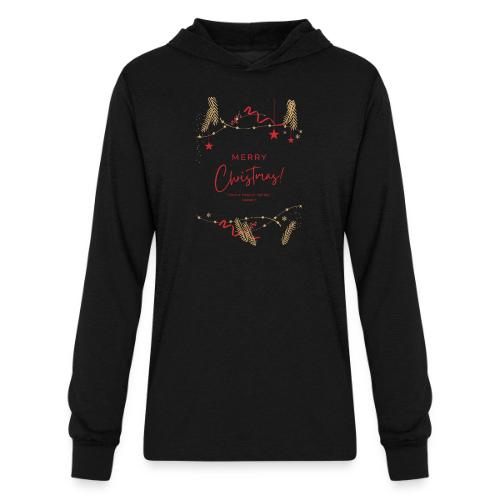 Merry Christmas Typography Design - Unisex Long Sleeve Hoodie Shirt