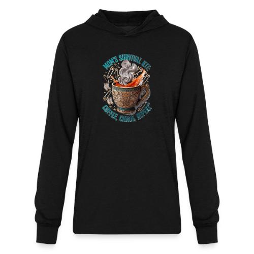 Mom's Survival Kit Tee | Coffee Chaos - Unisex Long Sleeve Hoodie Shirt