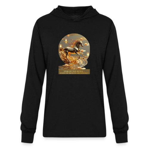 Year of the Horse Abundance T Shirt, Lunar NY Gift - Unisex Long Sleeve Hoodie Shirt