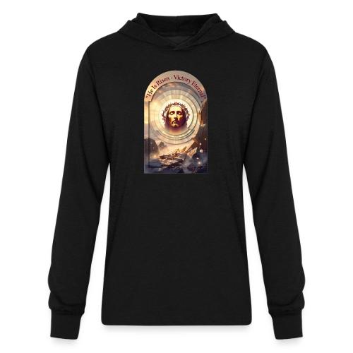 Easter He Is Risen Sacred Face T Shirt, wife Gift - Unisex Long Sleeve Hoodie Shirt
