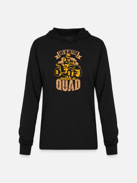 Quad Driver Offroad - Unisex Long Sleeve Hoodie Shirt - black