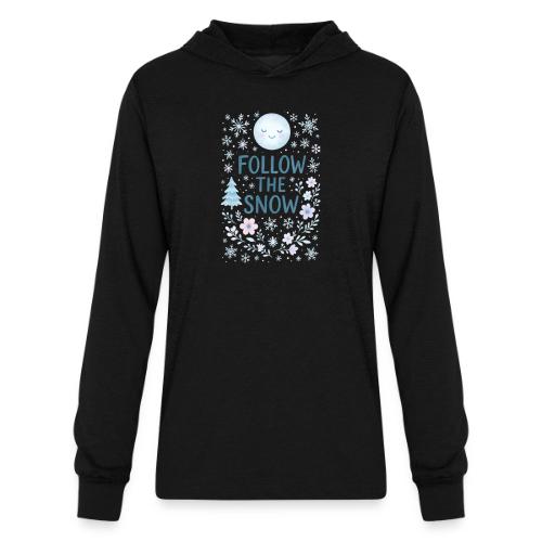 Follow the Snow – Cozy Winter Watercolor - Unisex Long Sleeve Hoodie Shirt