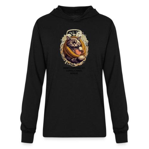 Powered by Sarcasm Cat Tee - Unisex Long Sleeve Hoodie Shirt