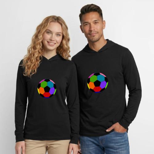 Multi-colored soccer ball - Unisex Long Sleeve Hoodie Shirt