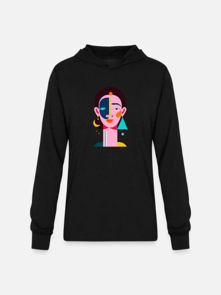 Elegance in Simplicity - Unisex Long Sleeve Hoodie Shirt - black