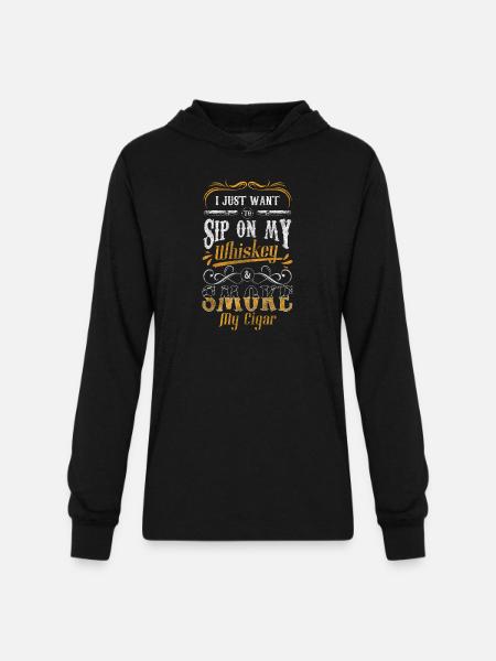 Smoker Smoke - Unisex Long Sleeve Hoodie Shirt - black