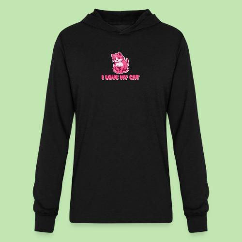 I love my cat - Unisex Long Sleeve Hoodie Shirt