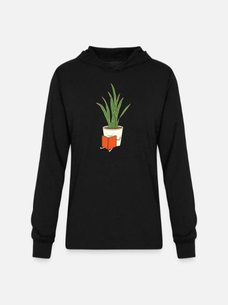 Indoor Plant - Unisex Long Sleeve Hoodie Shirt - black