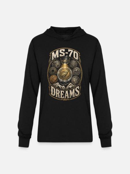 Coin collector Numismatist - Unisex Long Sleeve Hoodie Shirt - black