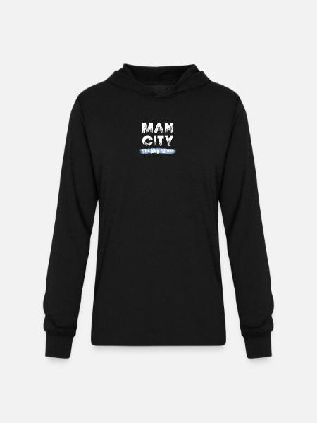 man_city - The Sky Blues - Unisex Long Sleeve Hoodie Shirt - black