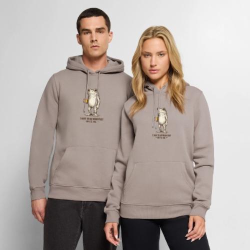 Weird Stuff Frog Coffee Humor - Men's Premium Hoodie