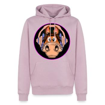 MUSIC HORSE EQUESTRIAN - Men's Premium Hoodie - dusty pink - Front - Nico (187cm) & Julia (174cm)